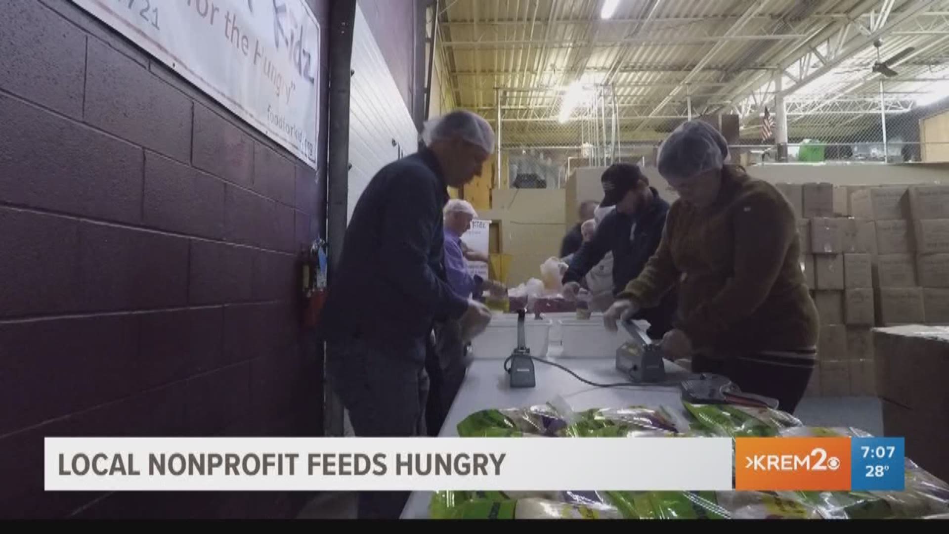 KREM 2 Reporter Kierra Elfalan spoke with volunteers with Food For Kidz, which just opened up a branch in Spokane Valley to help feed kids in the Inland Northwest.