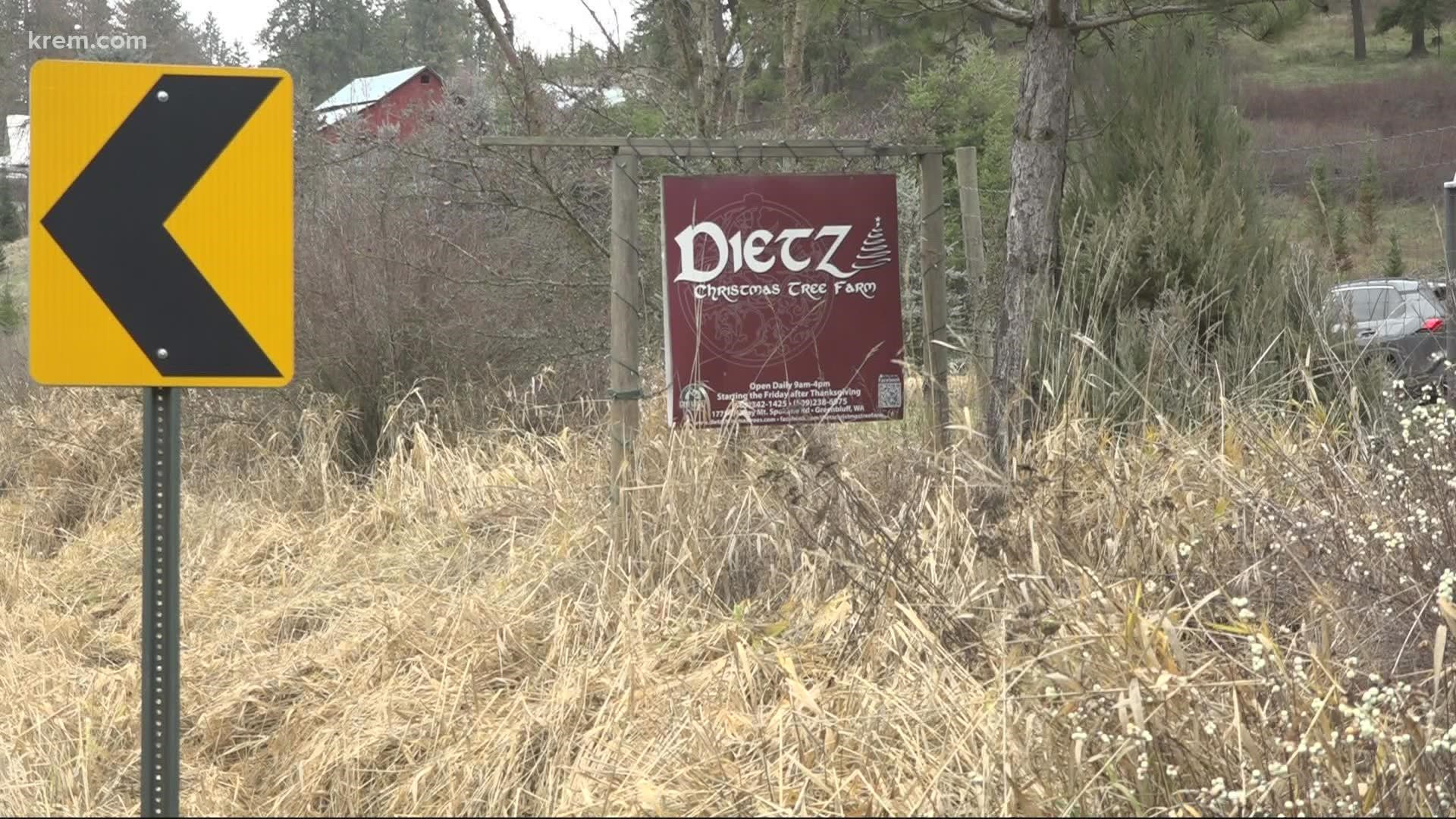 Dietz Christmas Tree Farm's supply of trees can't keep up with the demand. Dietz blames the recent drought.
