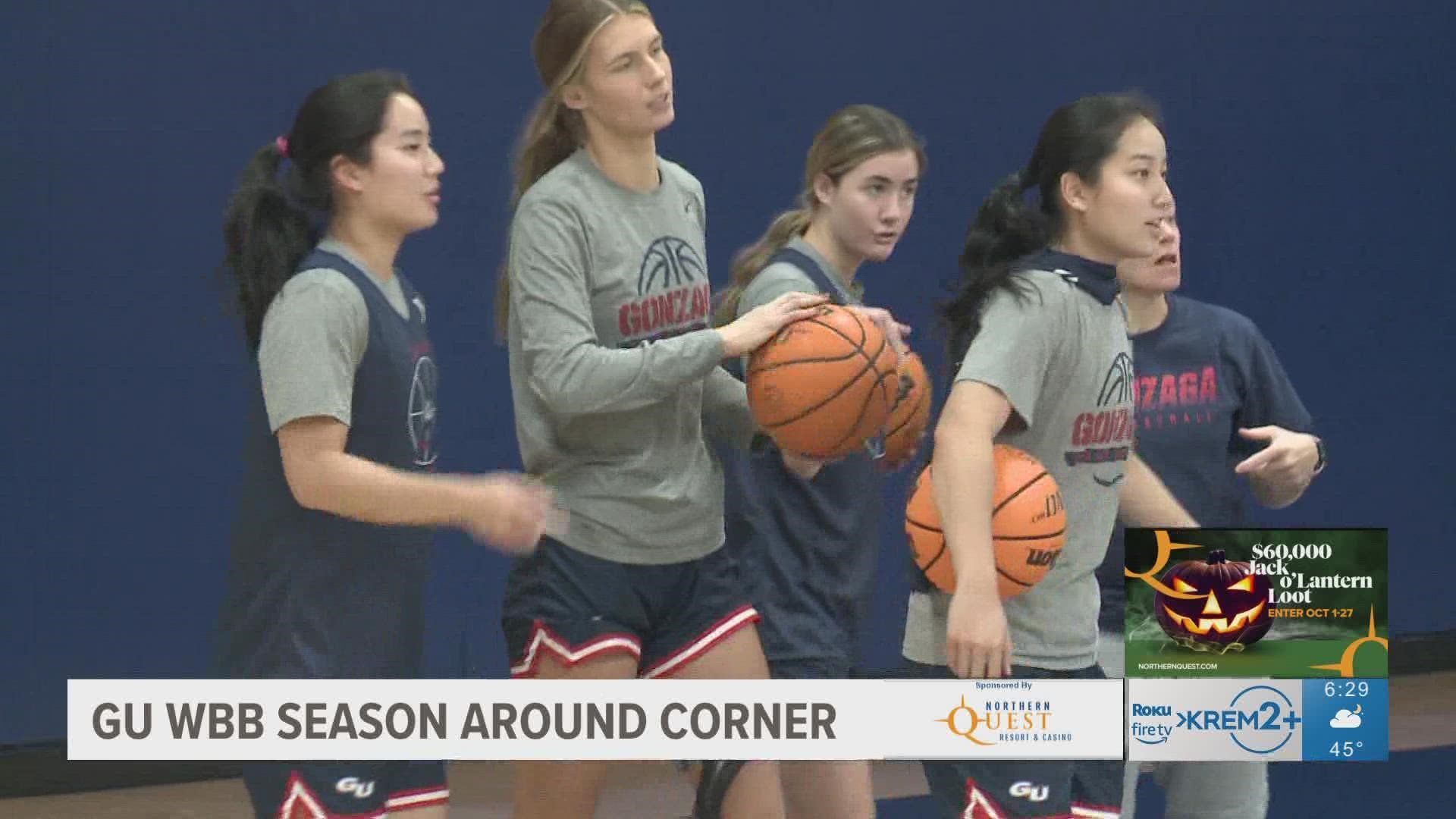 Gonzaga women's basketball is putting on the finishing touches before the start of the 2022-23 season. GU opens with an exhibition game against Western Washington on