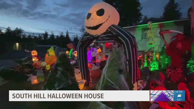 Look inside the spooky South Hill Halloween home