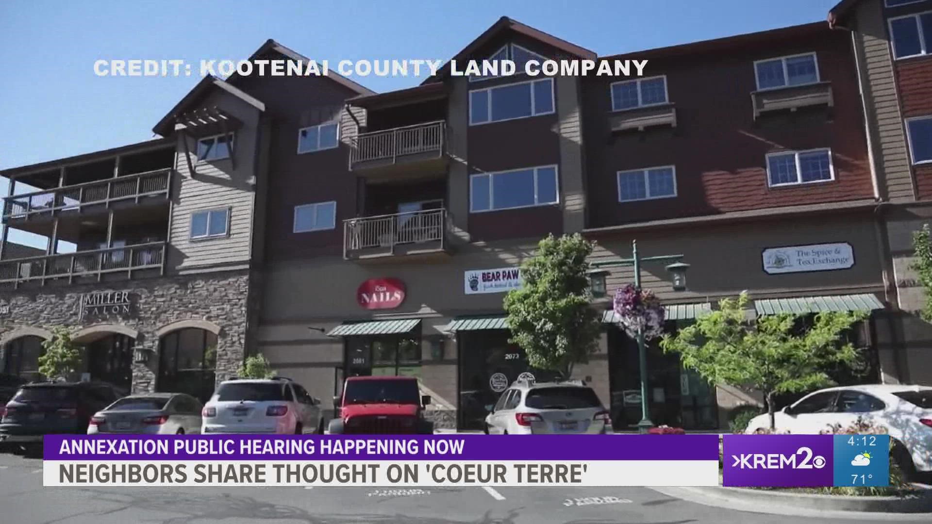 Some of the proposed 'Coeur Terre' project plans  includes 4,500 homes over 20 to 25 years, along Huetter Road in North Idaho and a mixed-use commercial area.