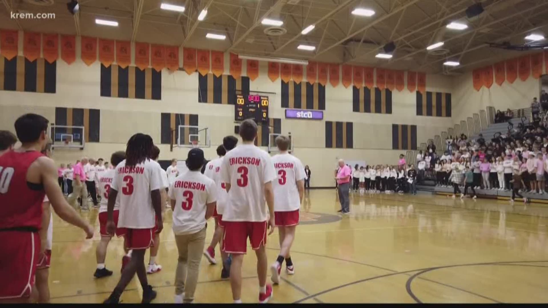 There was a moment of silence before the game and students were wearing shirts to honor Kellen.