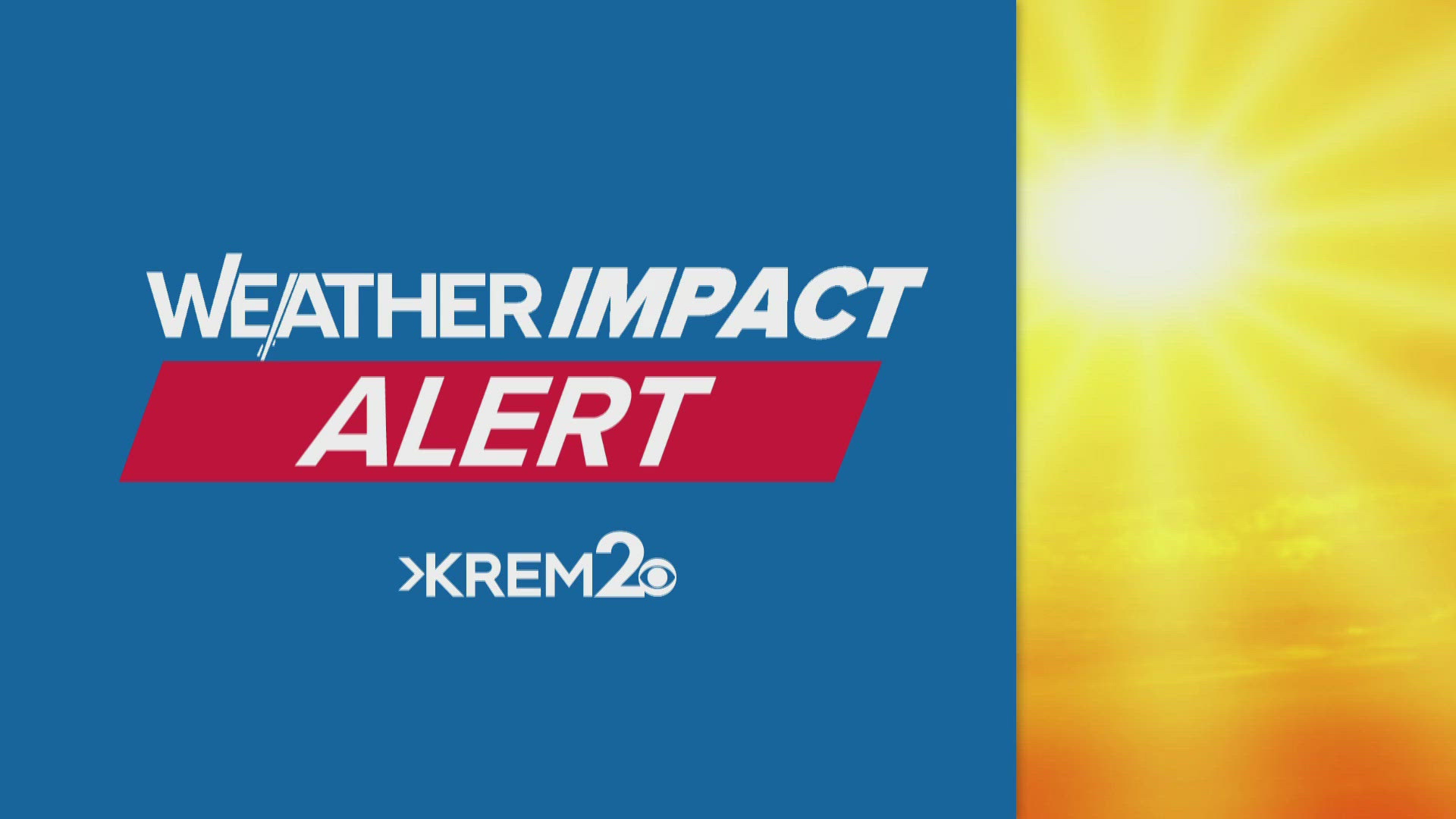 Get ready for hot temperatures on Monday and Tuesday. Thomas Patrick has your latest Weather Impact Alert forecast.