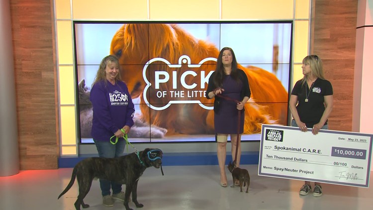 SpokAnimal receives $10, 000 check fund for Spay/ Neuter Project