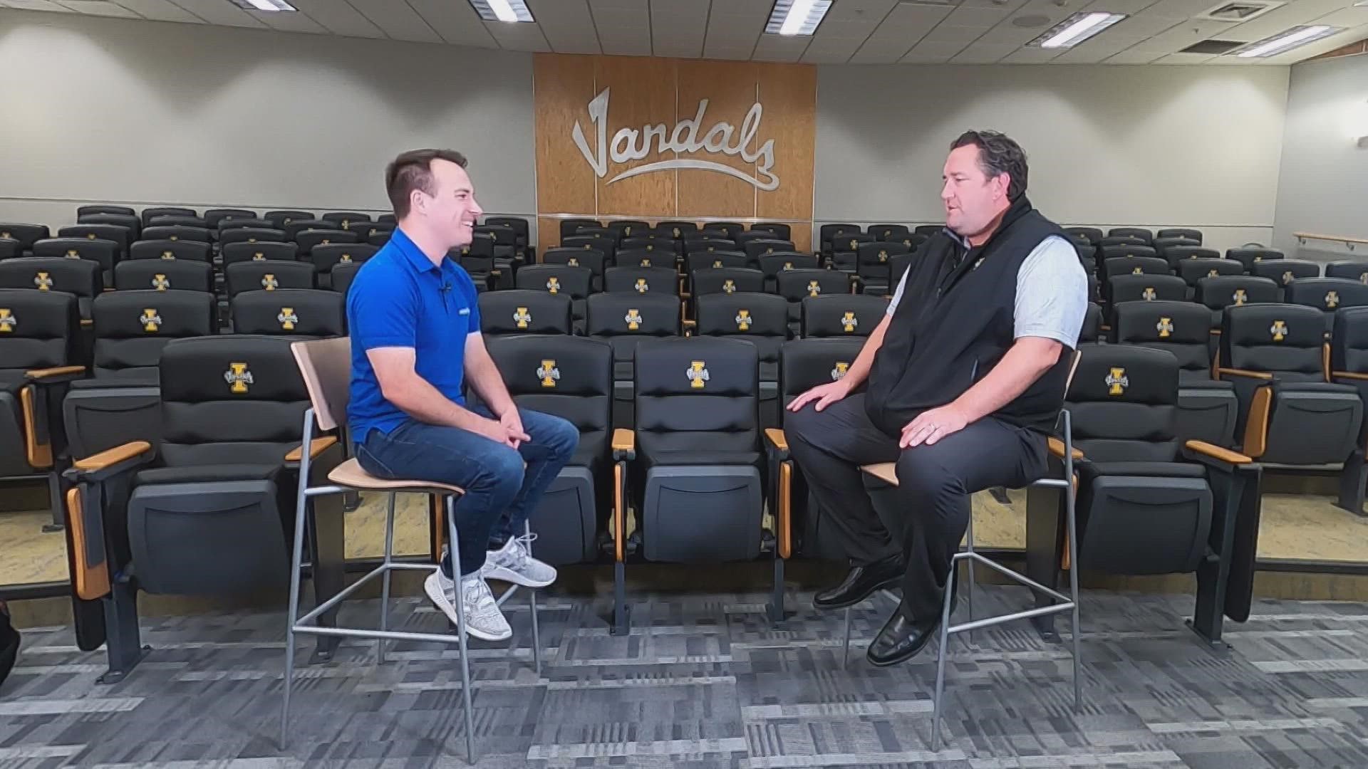 Hear from Jason Eck on heading into his first season as head coach of the Vandals and the return of the Battle of the Palouse.