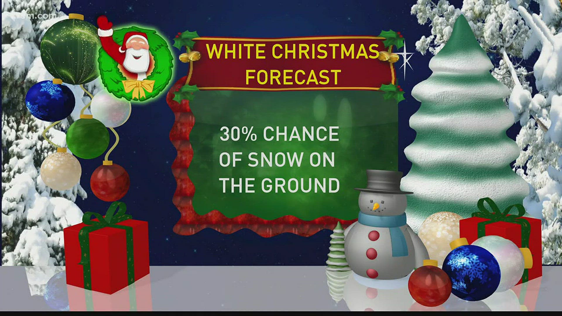 KREM 2's Briana Bermensolo takes a look at the chance of a white Christmas in the INW.