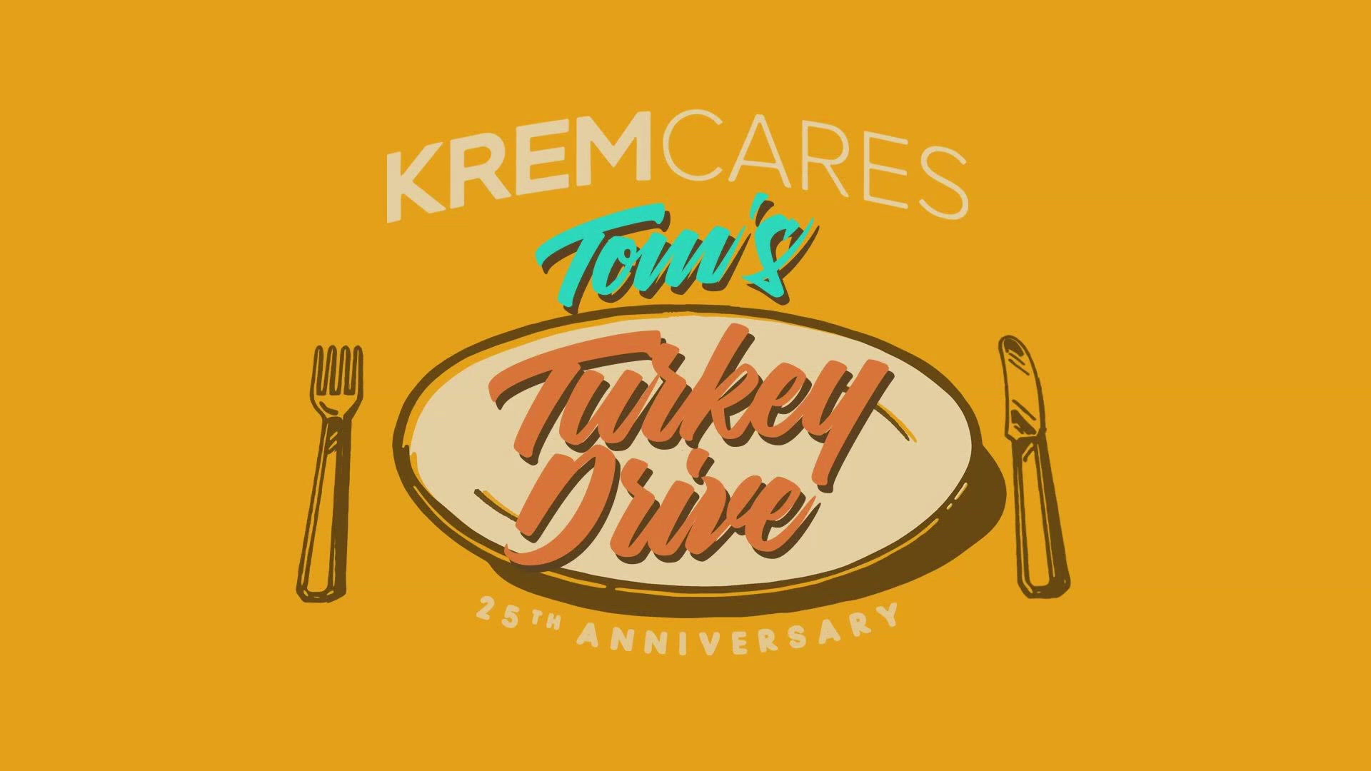 KREM Cares and Tom’s Turkey Drive celebrate 25 years with a new logo and we want your t-shirt design! The contest is open now to anyone aged 17 and under.