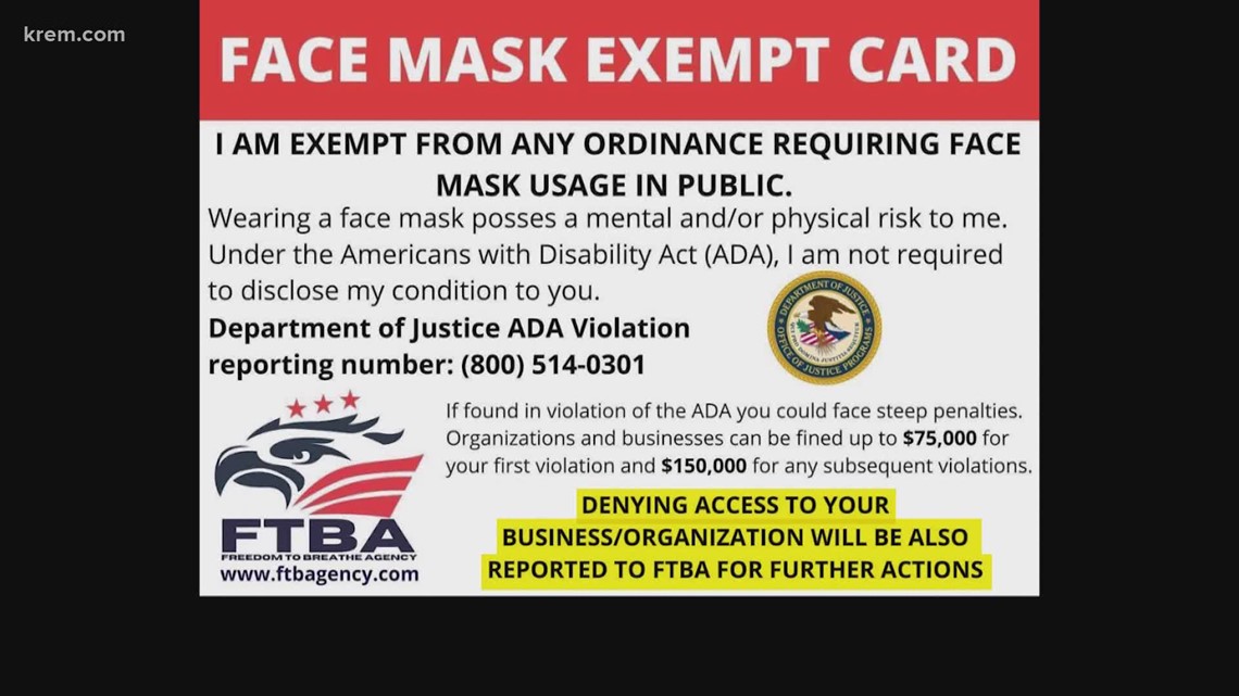 Why fake 'face mask exempt' cards could hurt people with disabilities