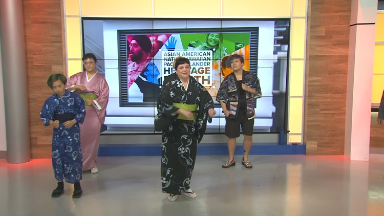 Japanese dancers join Up With KREM ahead of Spokane's Heritage Day