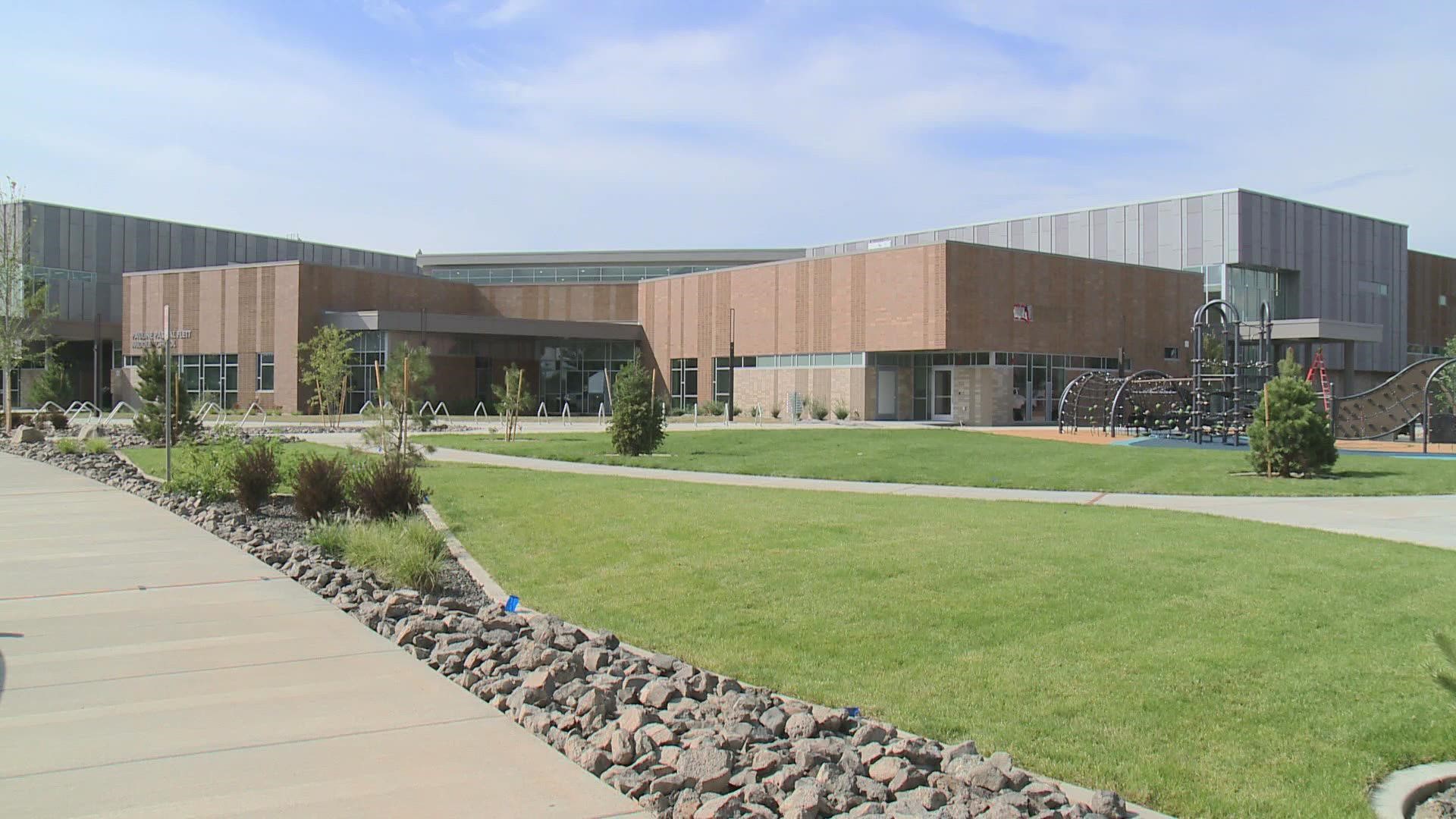 Flett Middle School in Spokane will welcome students for the first time on Tuesday.