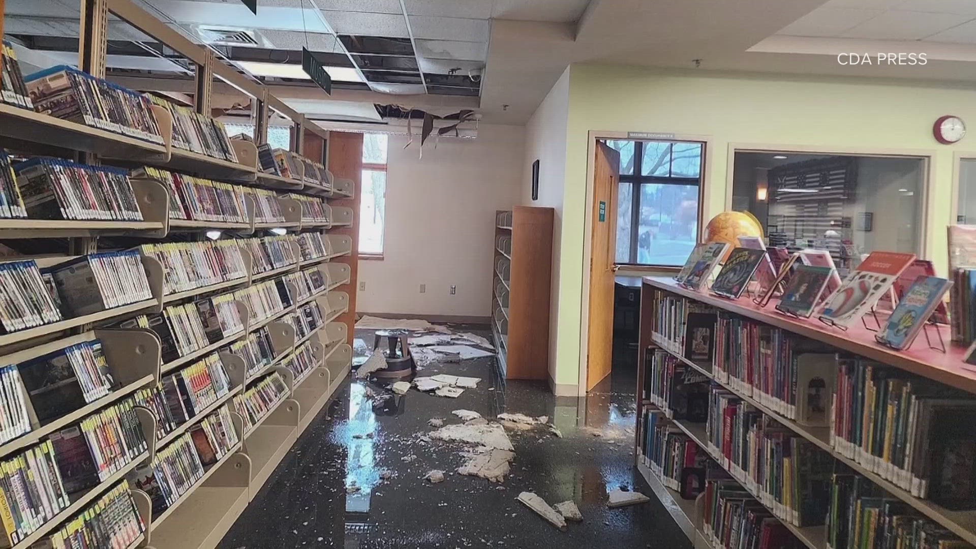 The Post Falls and Athol Libraries could be under repair for 4-6 months.