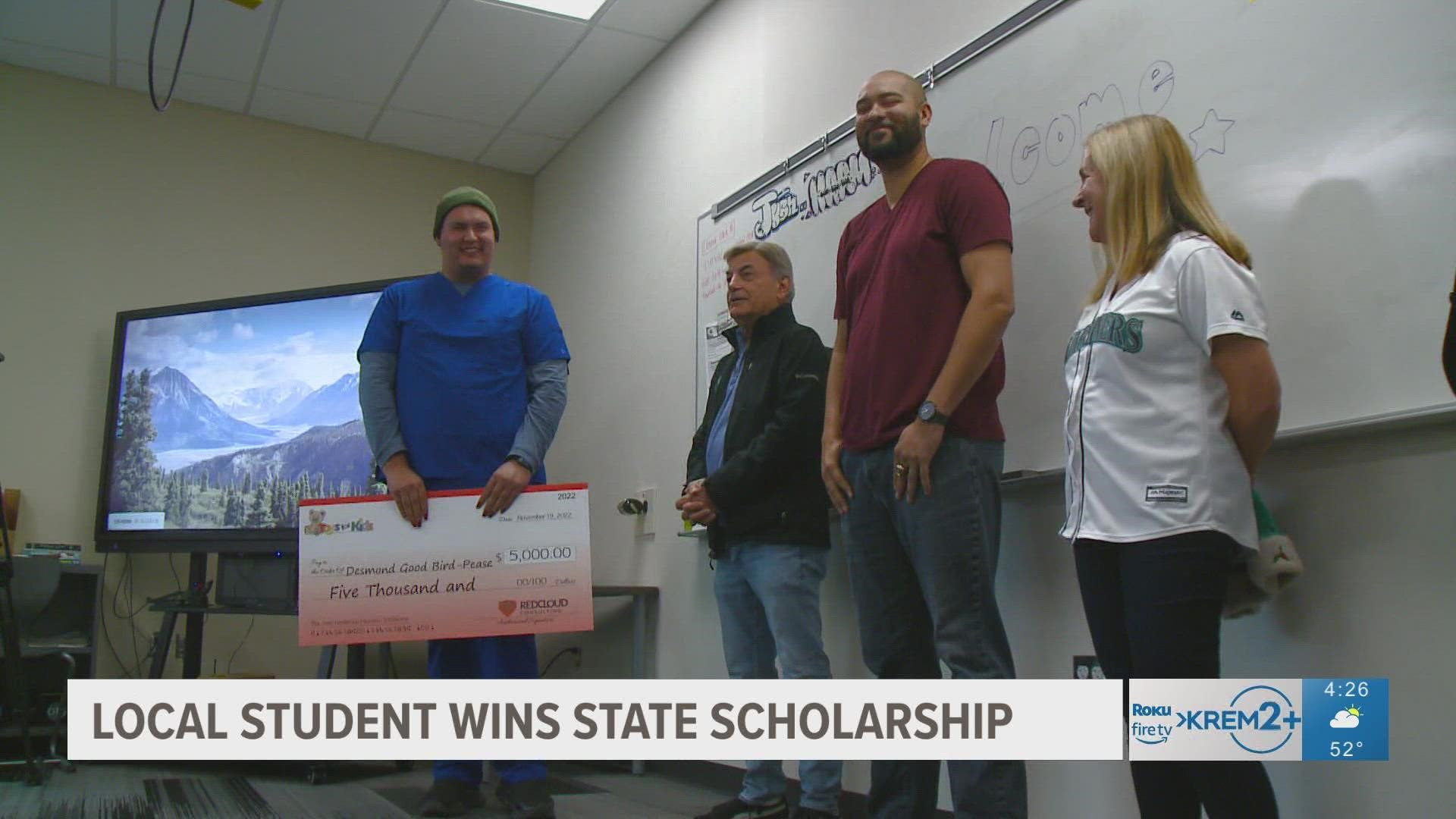 The Dave Henderson Scholarship, named after the legendary Mariners center-fielder, was awarded to one local student looking to make the big step to college.
