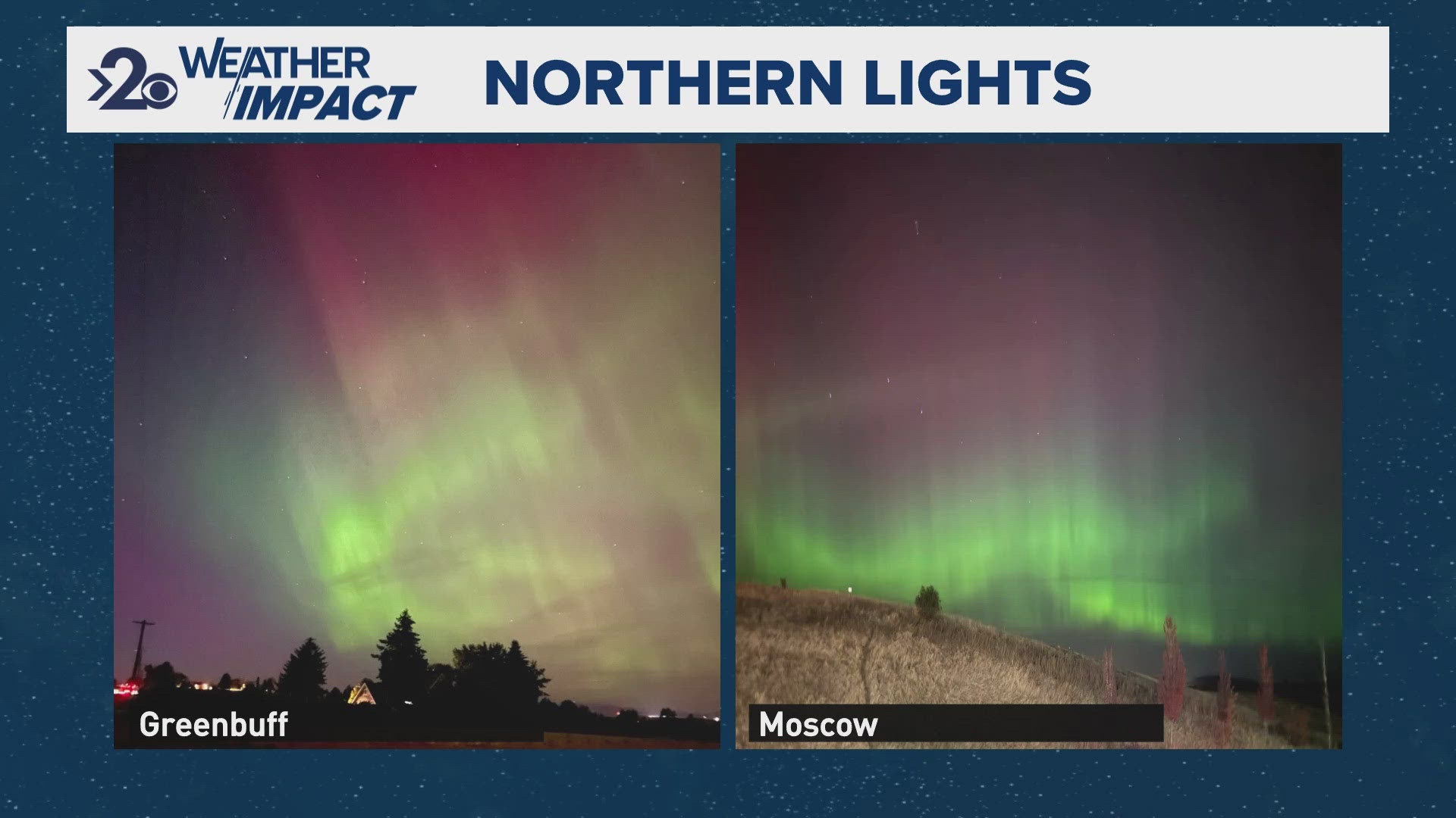 A powerful solar flare made the northern lights visible across Eastern Washington and North Idaho on Thursday night.