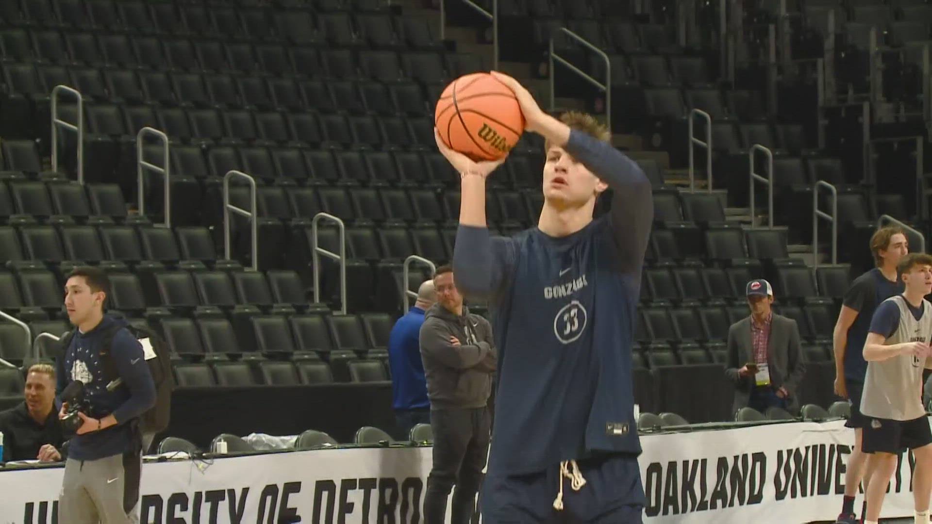 Gonzaga men feeling confident ahead of Sweet 16 matchup against Purdue