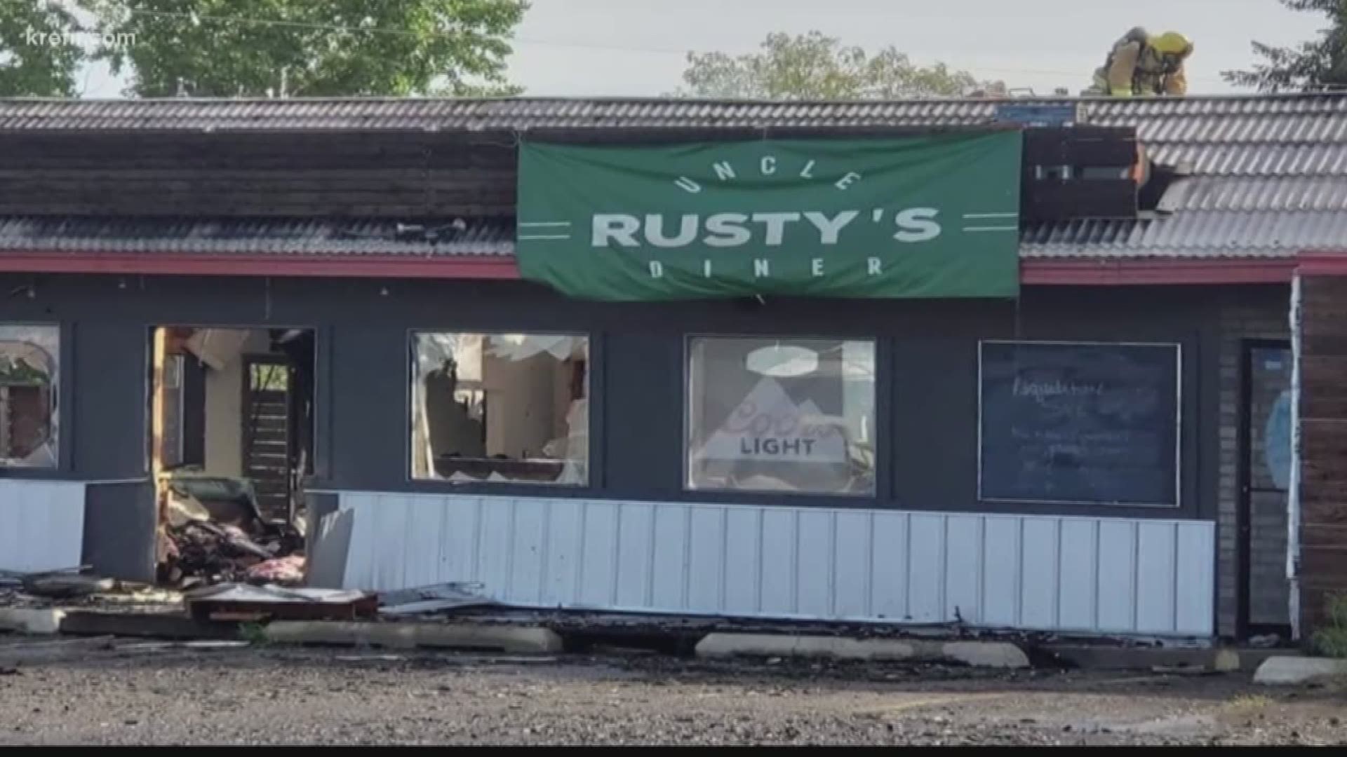 The owners of Uncle Rusty's Diner were preparing to open a second location in Spokane Valley. But a fire on Sunday morning halted those plans.