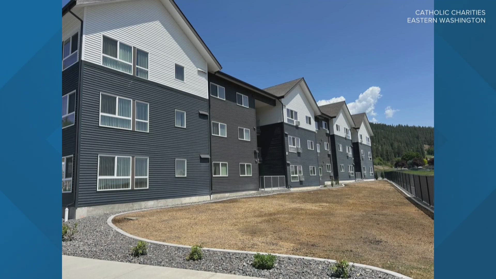 Catholic Charities says the 72 units provide "safe and affordable housing" and create opportunities for "a brighter future." 