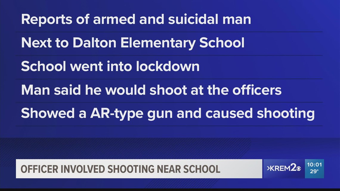 Dalton Elementary School goes into lock-down during officer-involved shooting