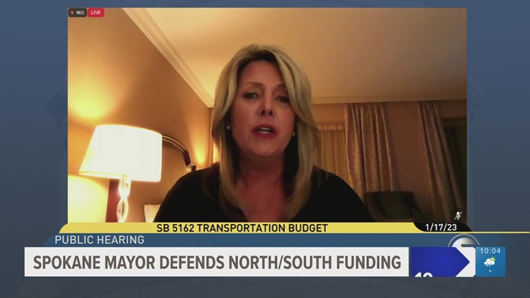 Mayor Woodward testifies in favor of North-South Spokane Corridor Project