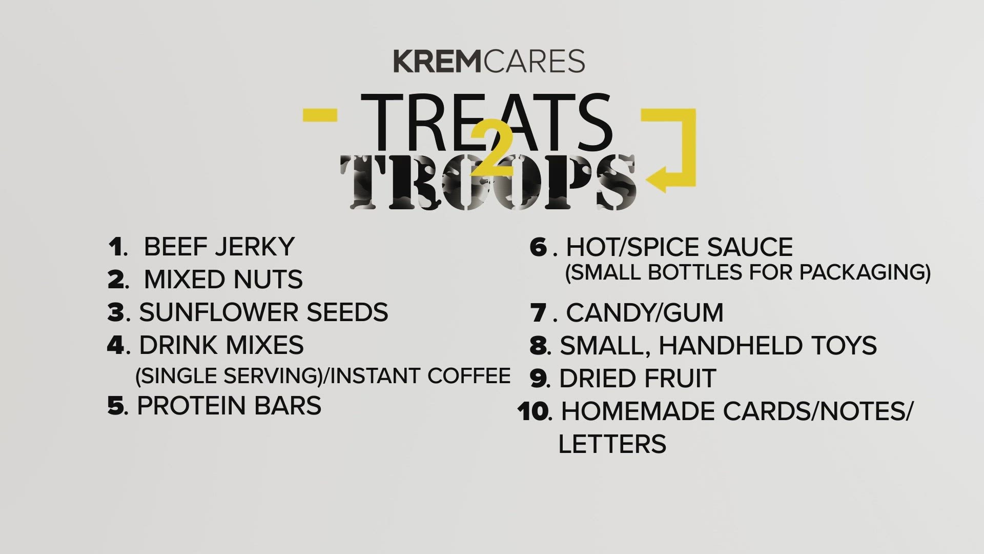 The Spokane community has already supported the Treats 2 Troops campaign so much, and there is still time to support it in other ways!