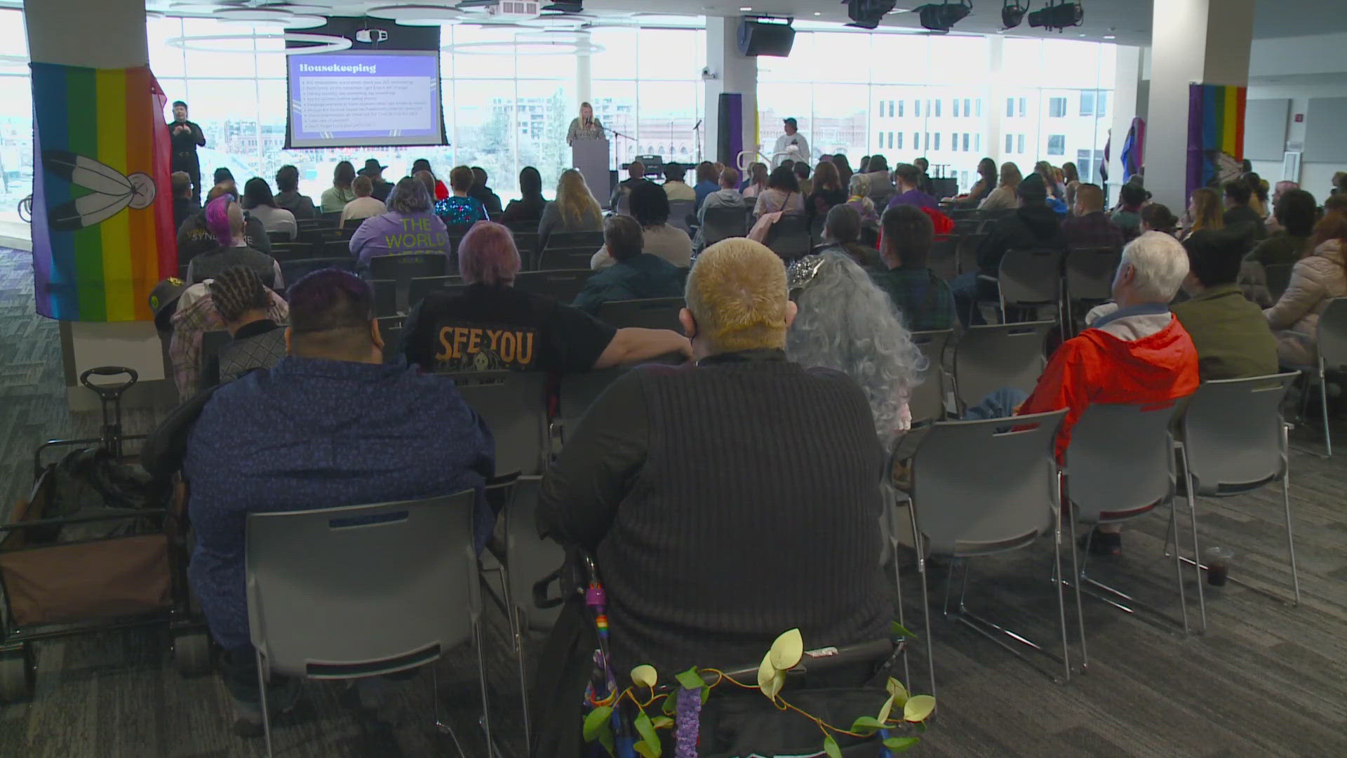 The Spokane Library hosted an event celebrating Transgender Day of Remembrance.