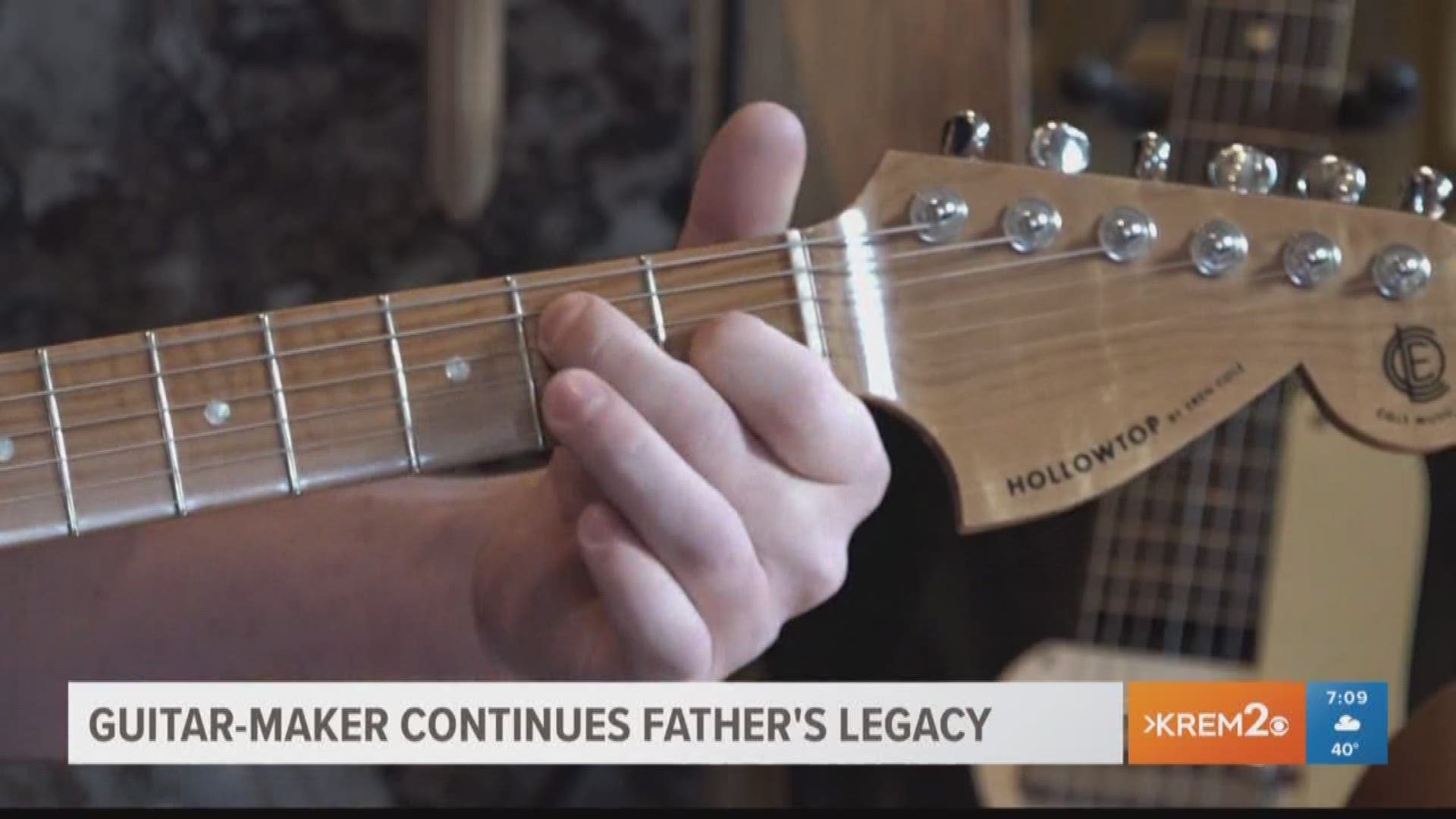 Guitar-maker continues father's legacy  (4-16-18)