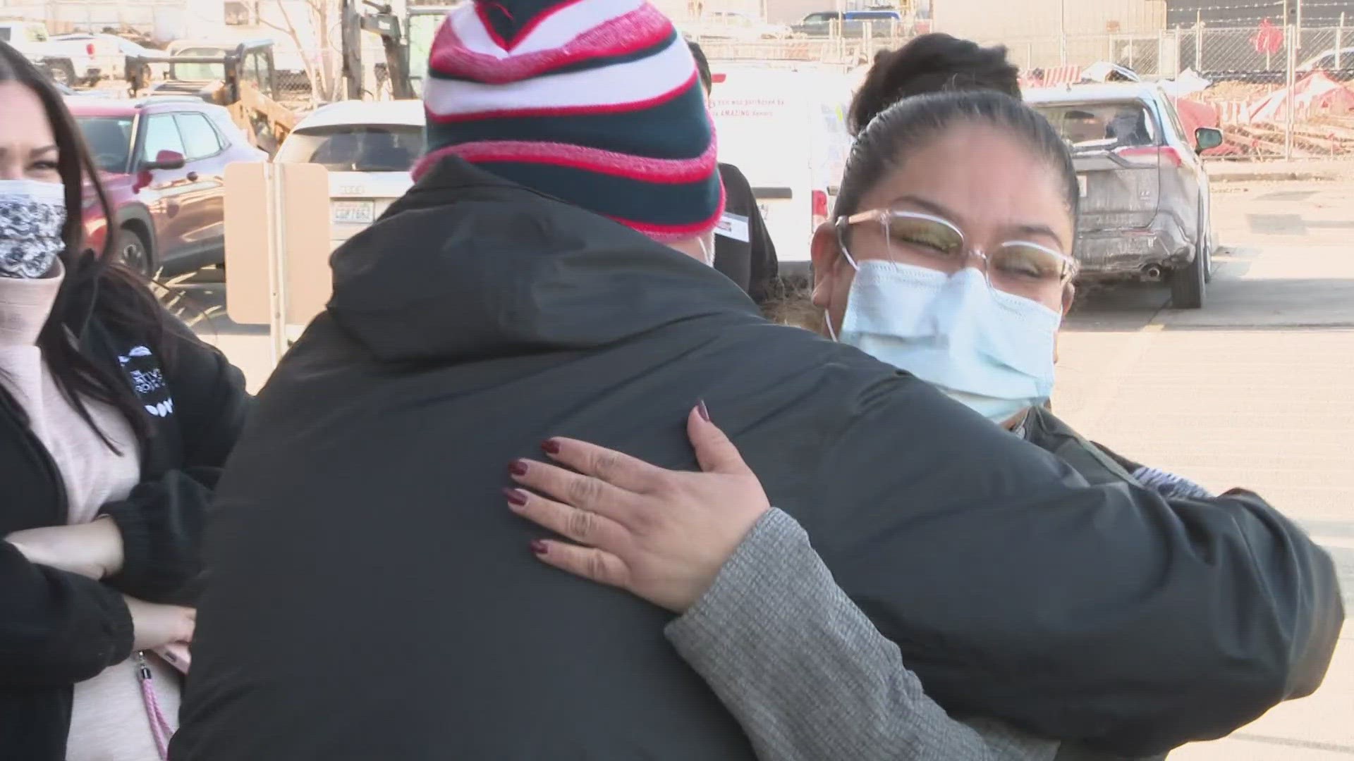 Leah Ray Jackson a single mother who was surprised with a new car after the Spokane Quaranteam worked to raise funds for a new van.