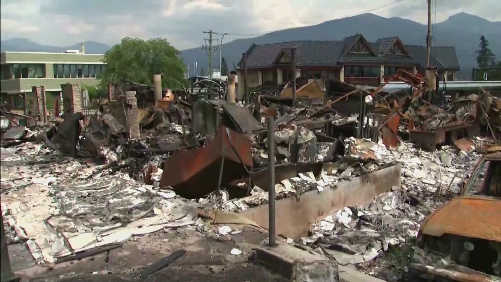 More than 350 structures have been destroyed.