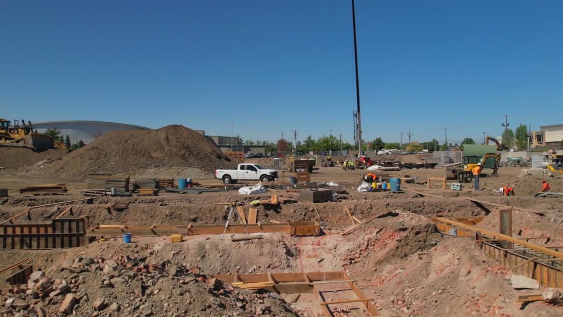 Construction work picks up on Downtown Spokane Stadium Flipboard