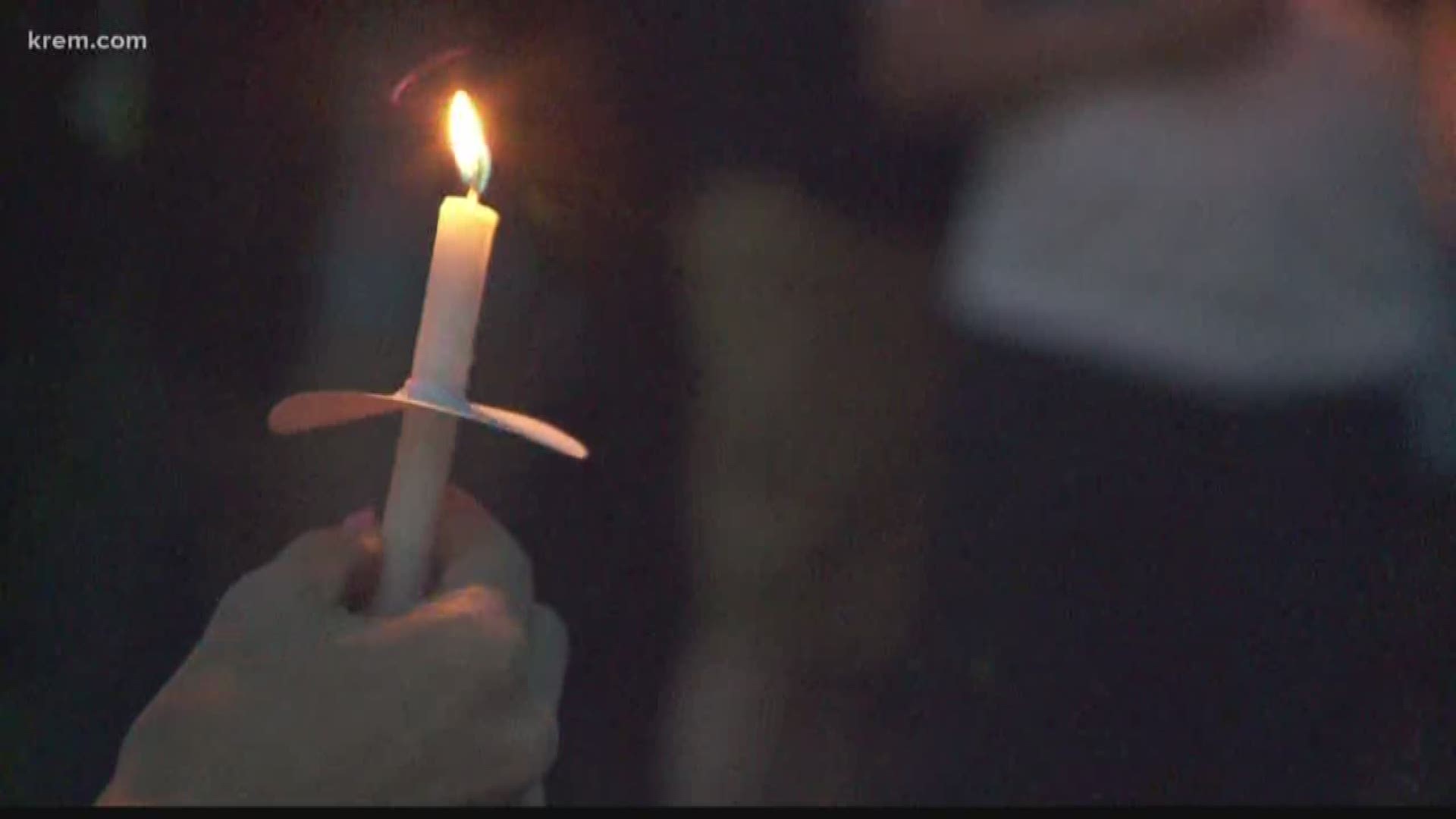 A vigil for Shianne Soles, who was killed in a shooting in Virginia last weekend, was held at Independence Point on Lake CDA on Saturday evening.