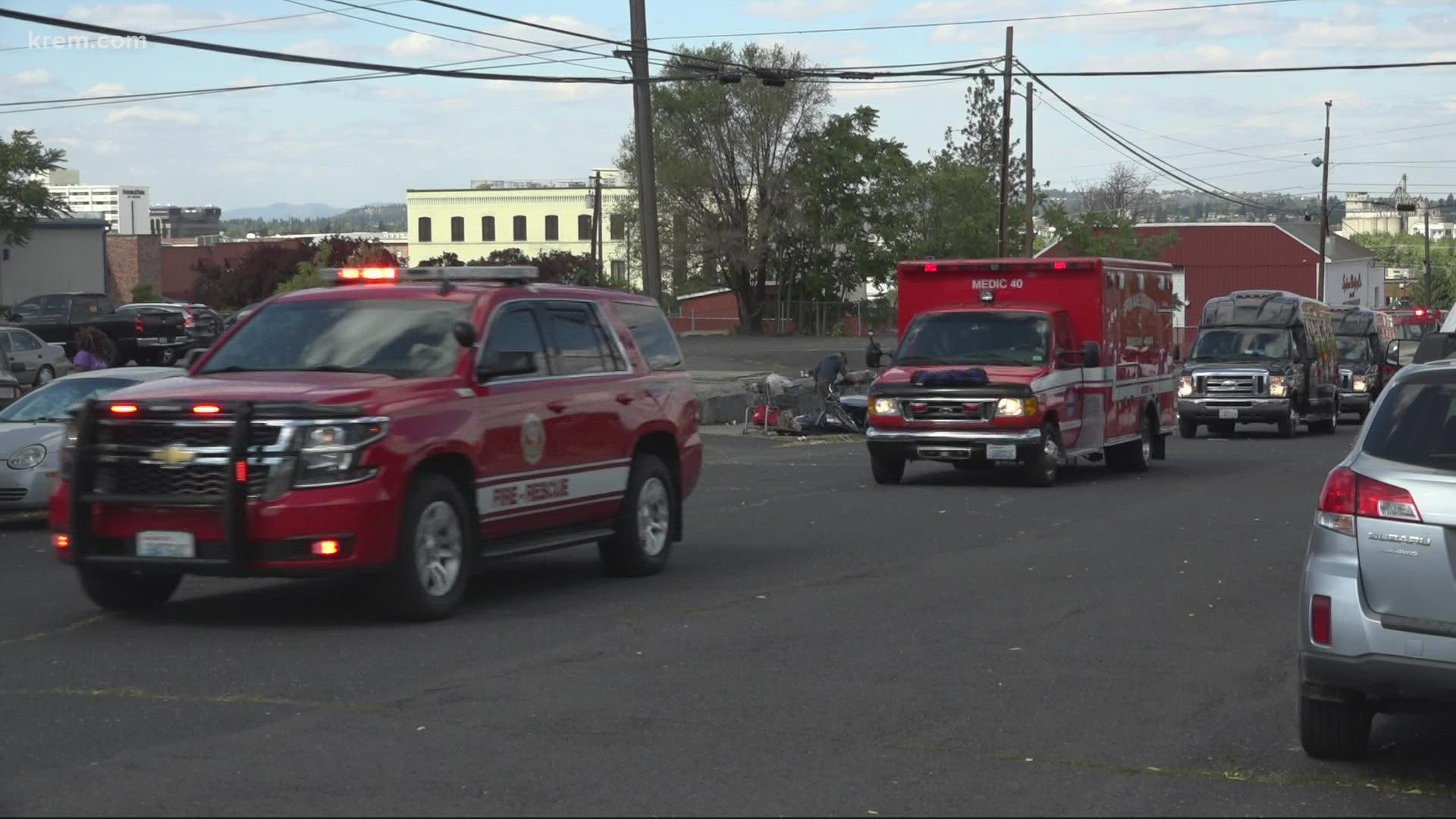 Cody Traber died after falling from a bridge while responding to reports of a fire near Highway 395 and Wandermere Road last Thursday.