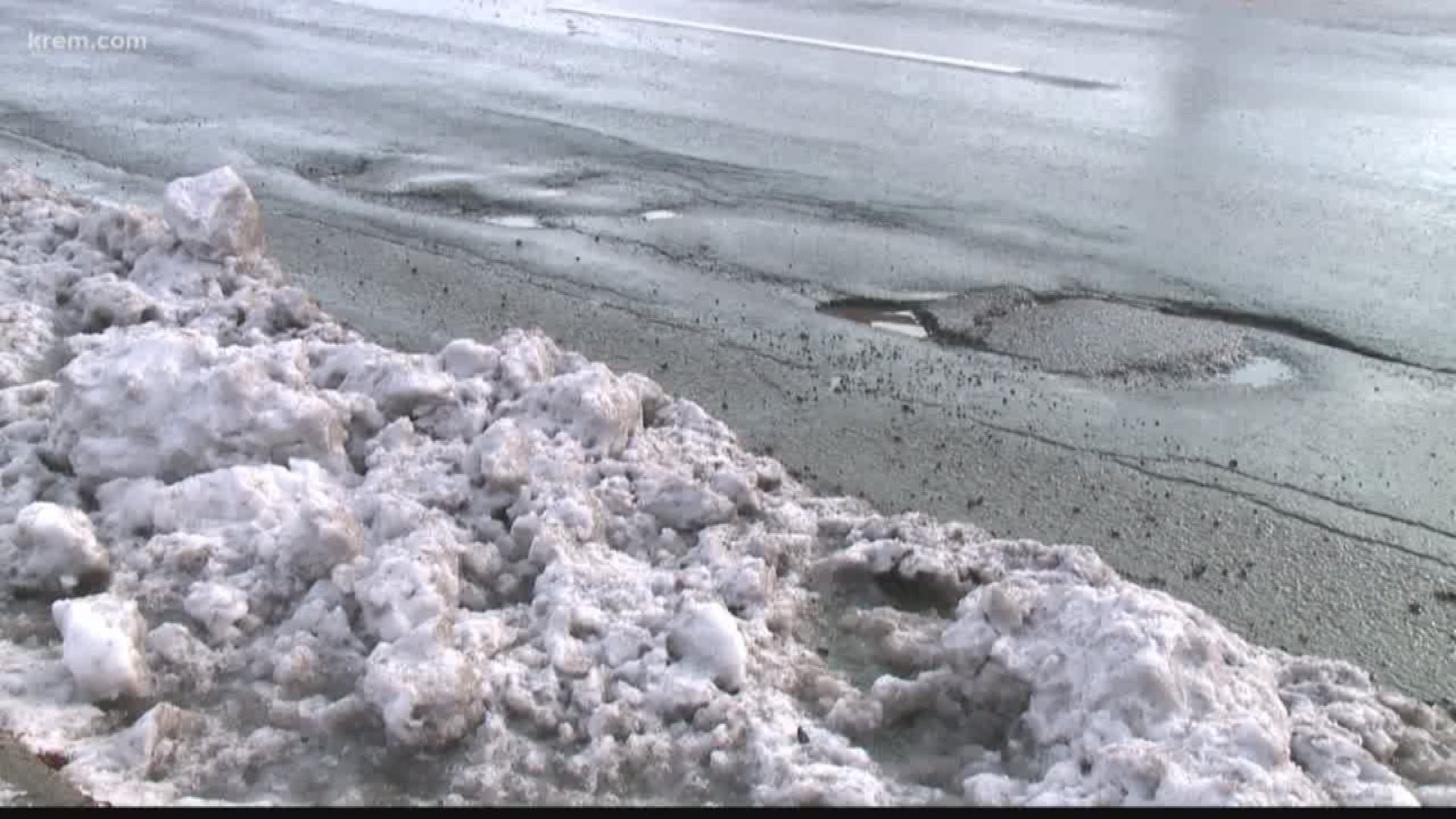 KREM Reporter Shayna Waltower spoke with city officials about how this year's potholes issue should be lower than previous years.