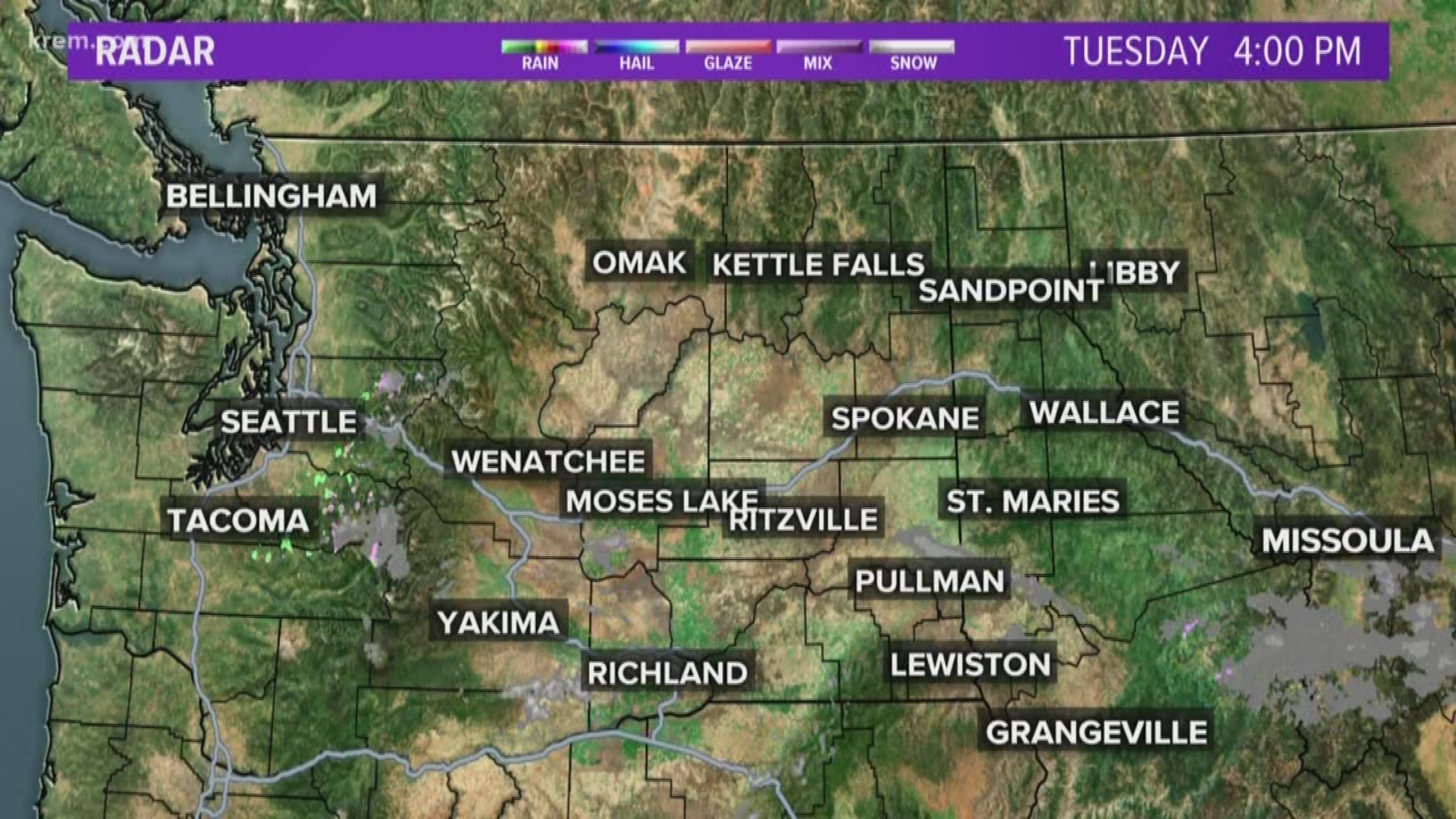 Forecast for Inland Northwest including Eastern Washington and North Idaho