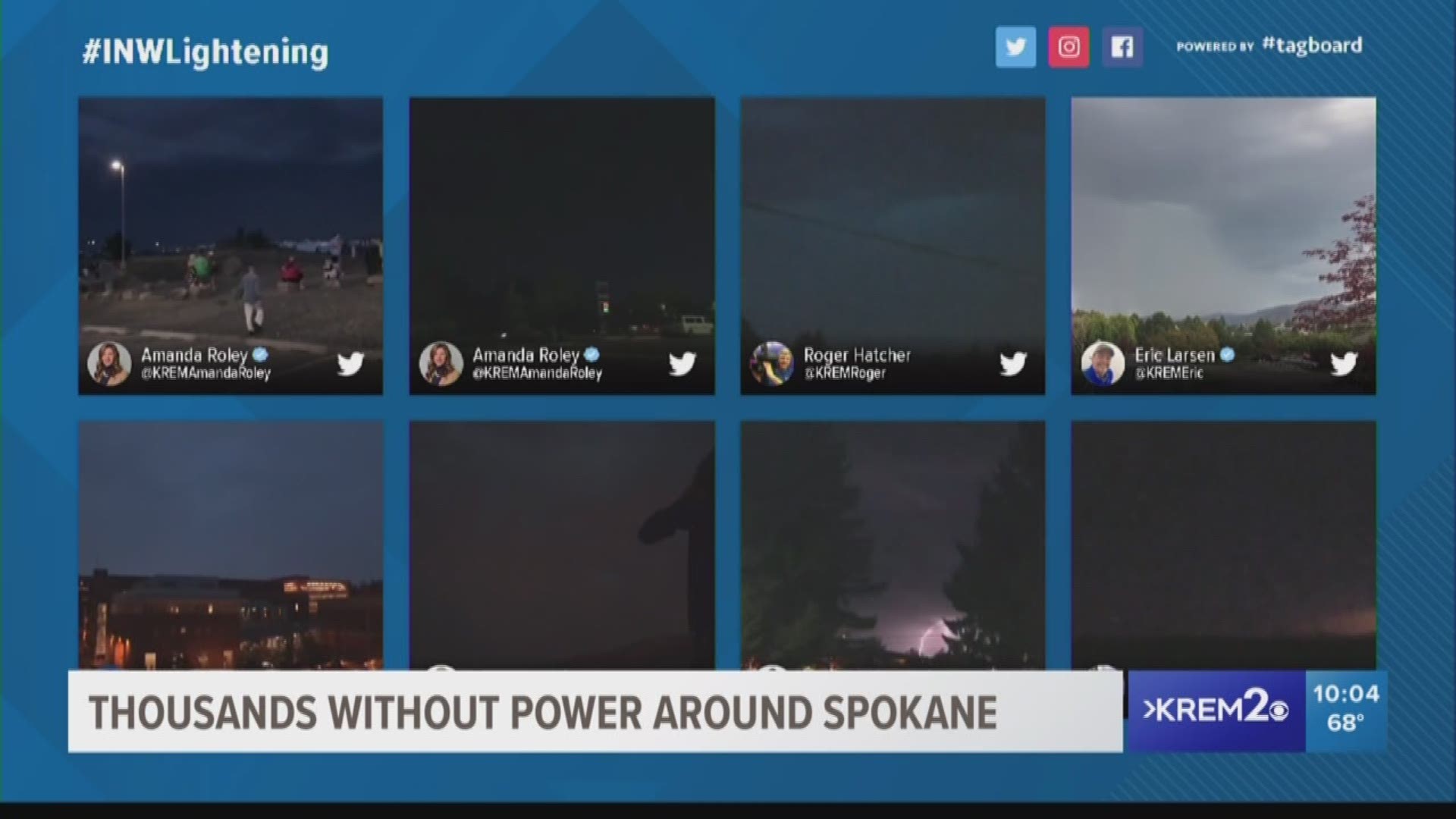 Severe thunderstorm warning issued across the Inland Northwest