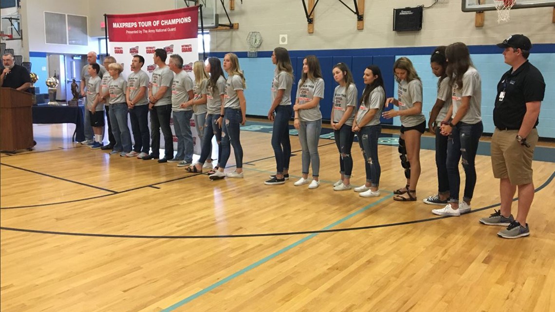 Central Valley HS girls basketball celebrates national title win with