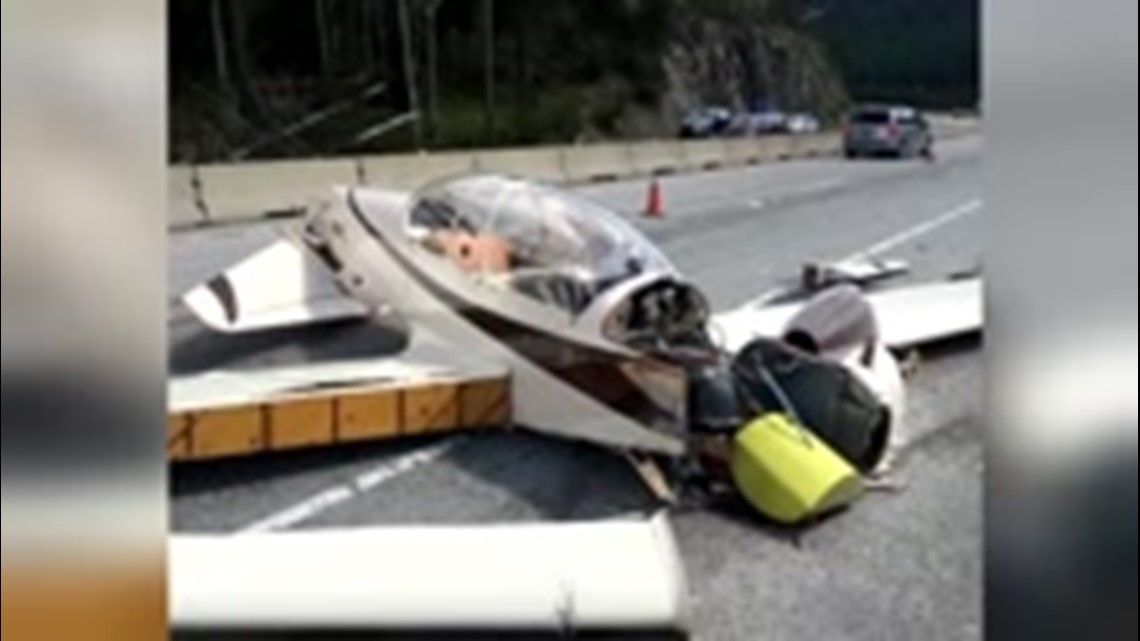 EXCLUSIVE Video shows moments leading up to plane crash on I90 near