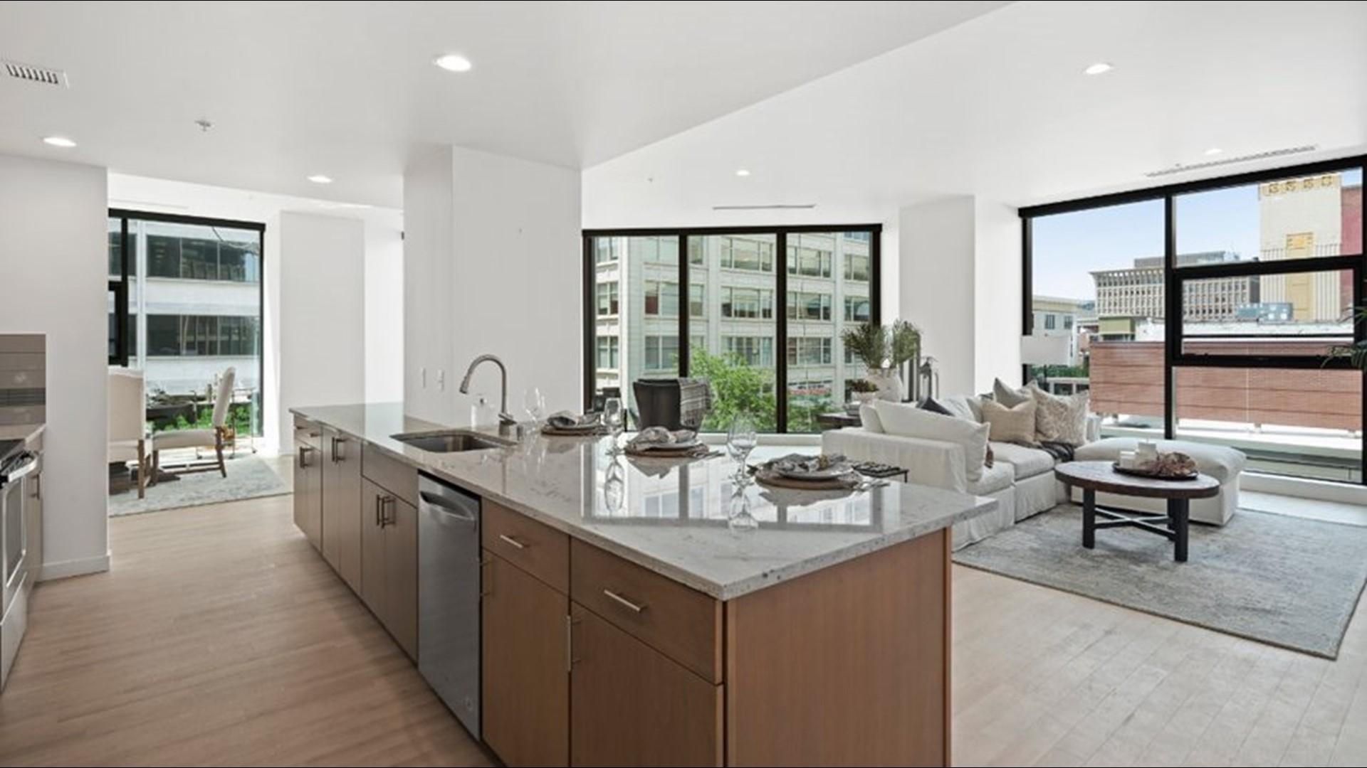 Old Macy's building now luxury apartments, available for preleasing