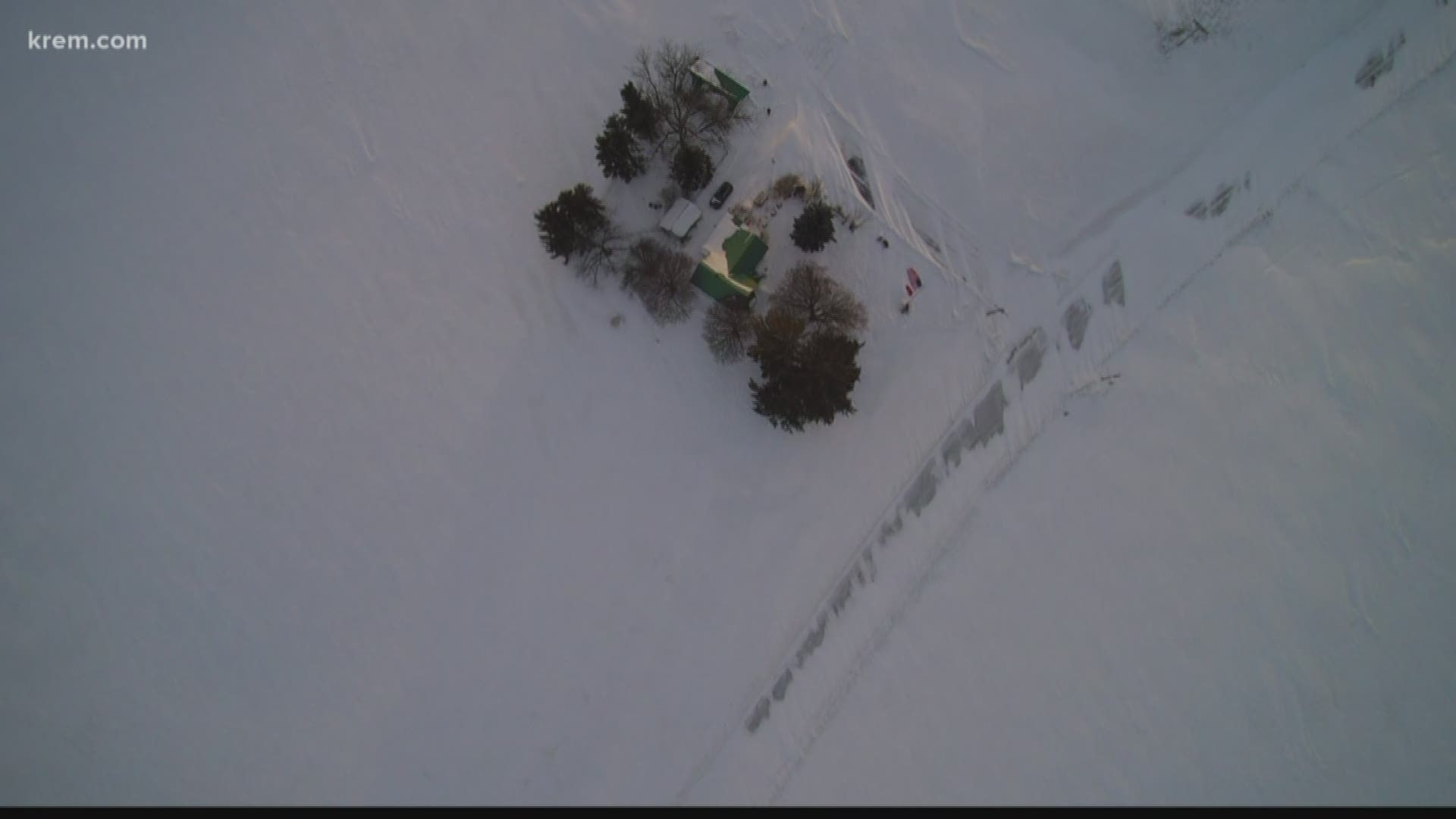 KREM Reporter Tim Pham spoke to farmers about the melting snow drifts in the area and the possibility of flooding.