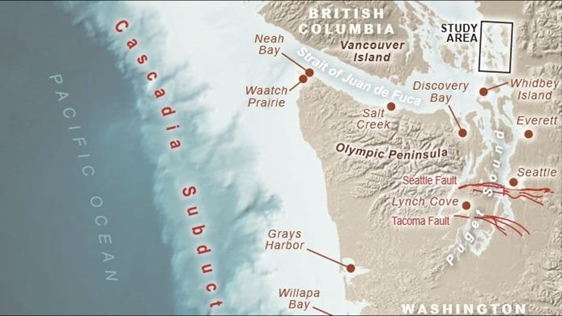 Study Cascadia earthquake tsunami would reach Bellingham in 1.5 hours