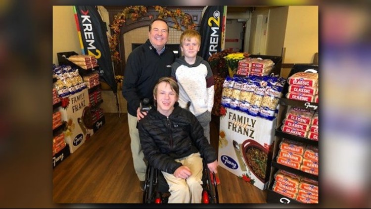 Two Cheney boys donate 80 dinners to Tom's Turkey Drive in nine years