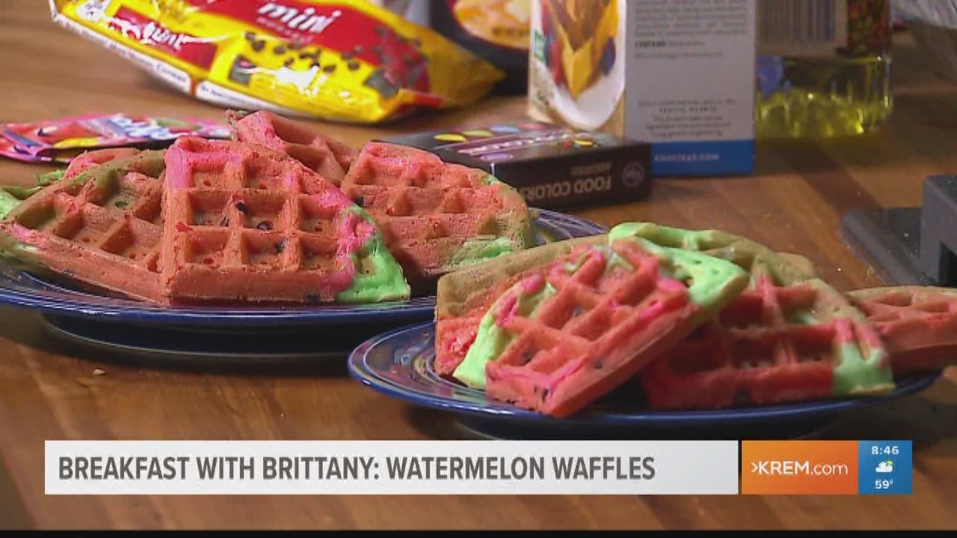 Breakfast with Brittany: Watermelon waffles (8-3-18)