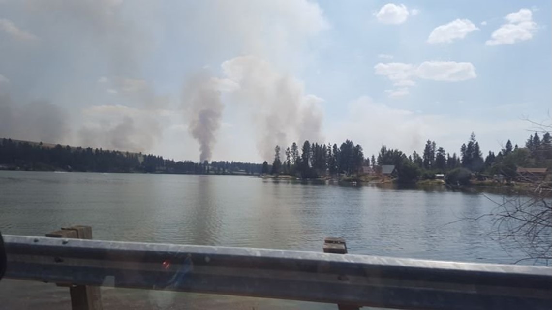 PHOTOS: Silver Lake fire burning along I-90 near Cheney | krem.com