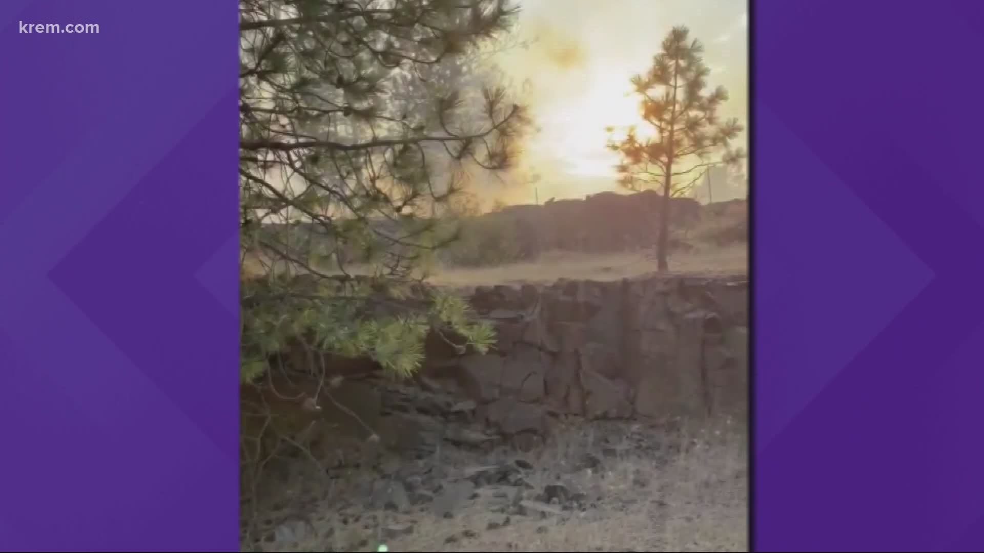 They knew it was only a matter of time before they had to leave when huge clouds of black smoke began to approach even closer.