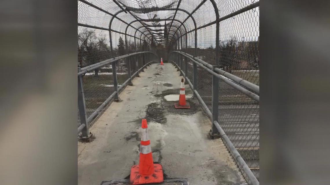 Magnolia Street Pedestrian Bridge over I-90 closing in Spokane for repairs