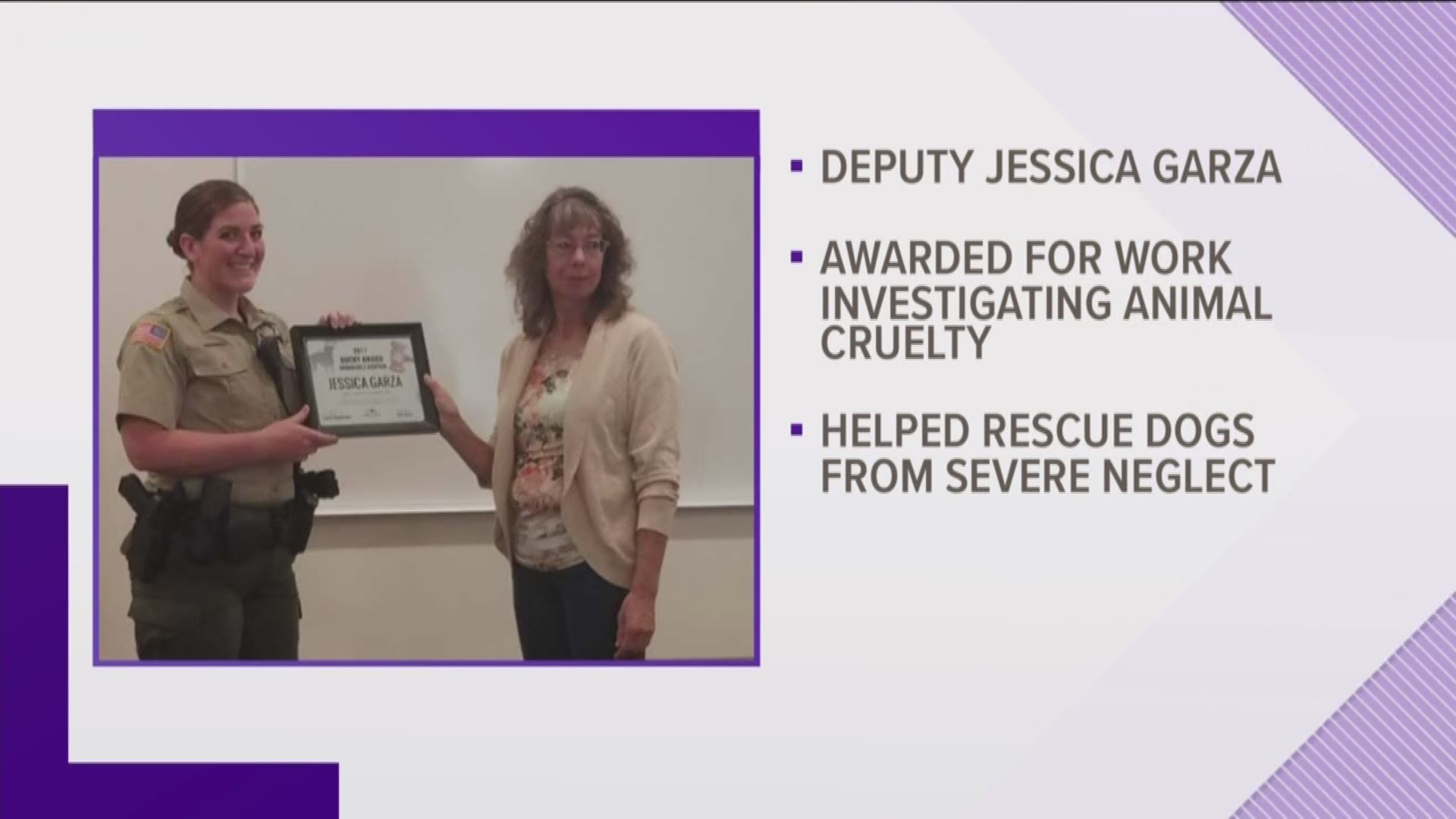 Stevens Co. deputy awarded for helping bust couple for animal cruelty