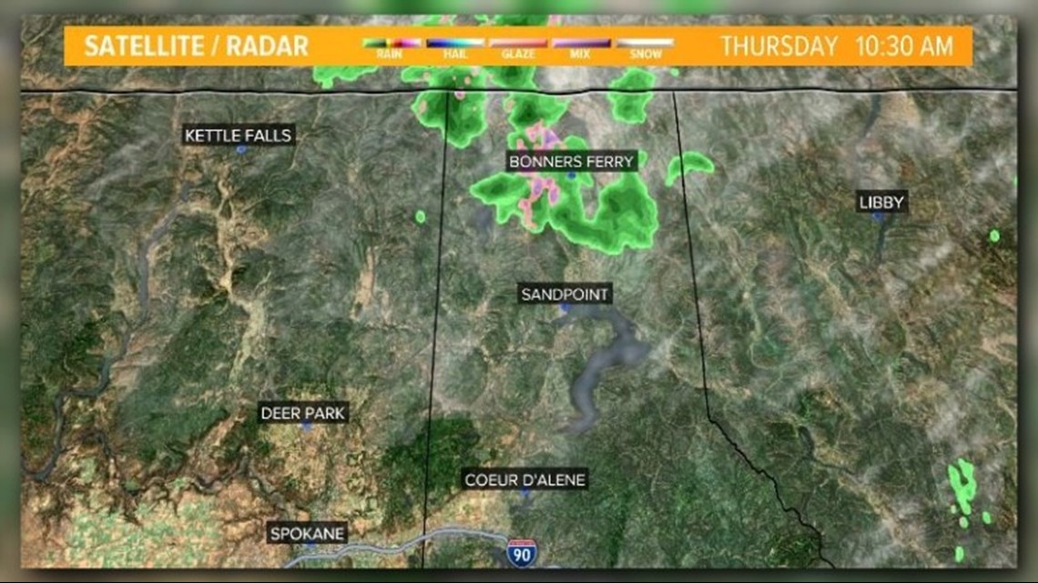 N. Idaho photographer captures Sep. snow shower in Bonners Ferry