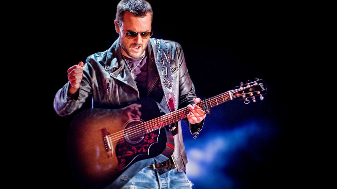 Eric Church performing at the for 2019 Double Down Tour