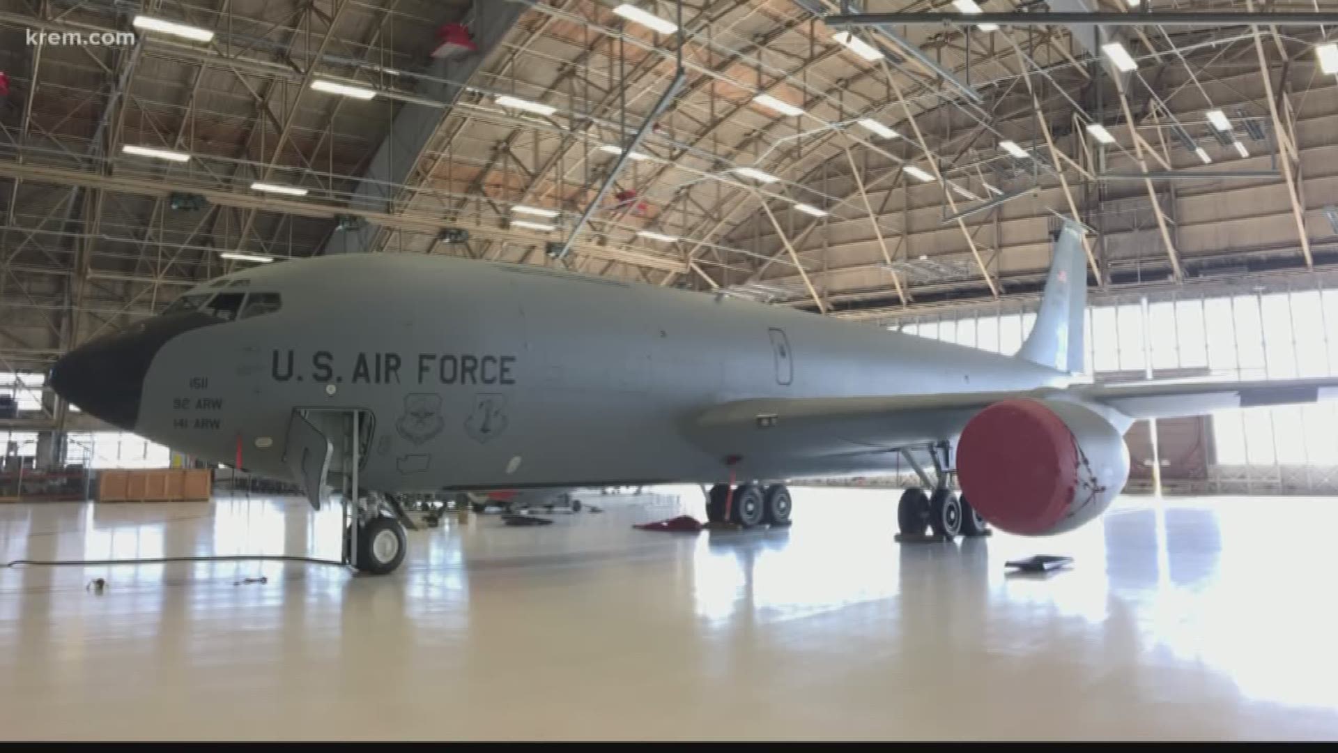 Two KC-135 Stratotankers from Fairchild Air Force Base will fly over Spokane, Coeur d'Alene, and other cities to honor medical workers on Friday.