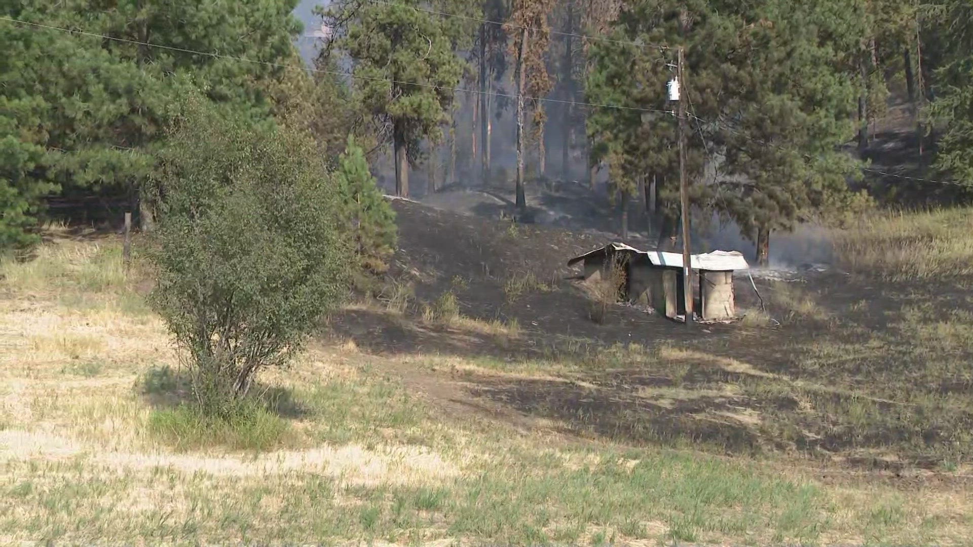 According to the Washington State Department of Natural Resources (DNR), the fire is burning near Katie Lane.