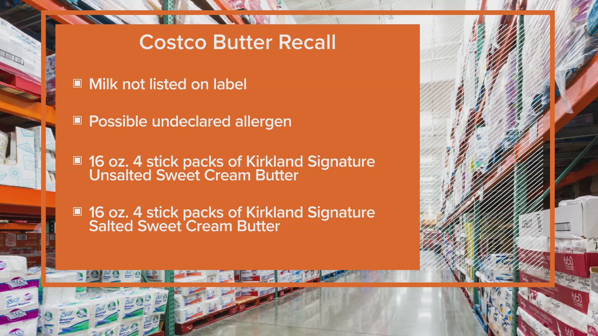 The FDA said the butter could expose consumers to an "undeclared allergen."