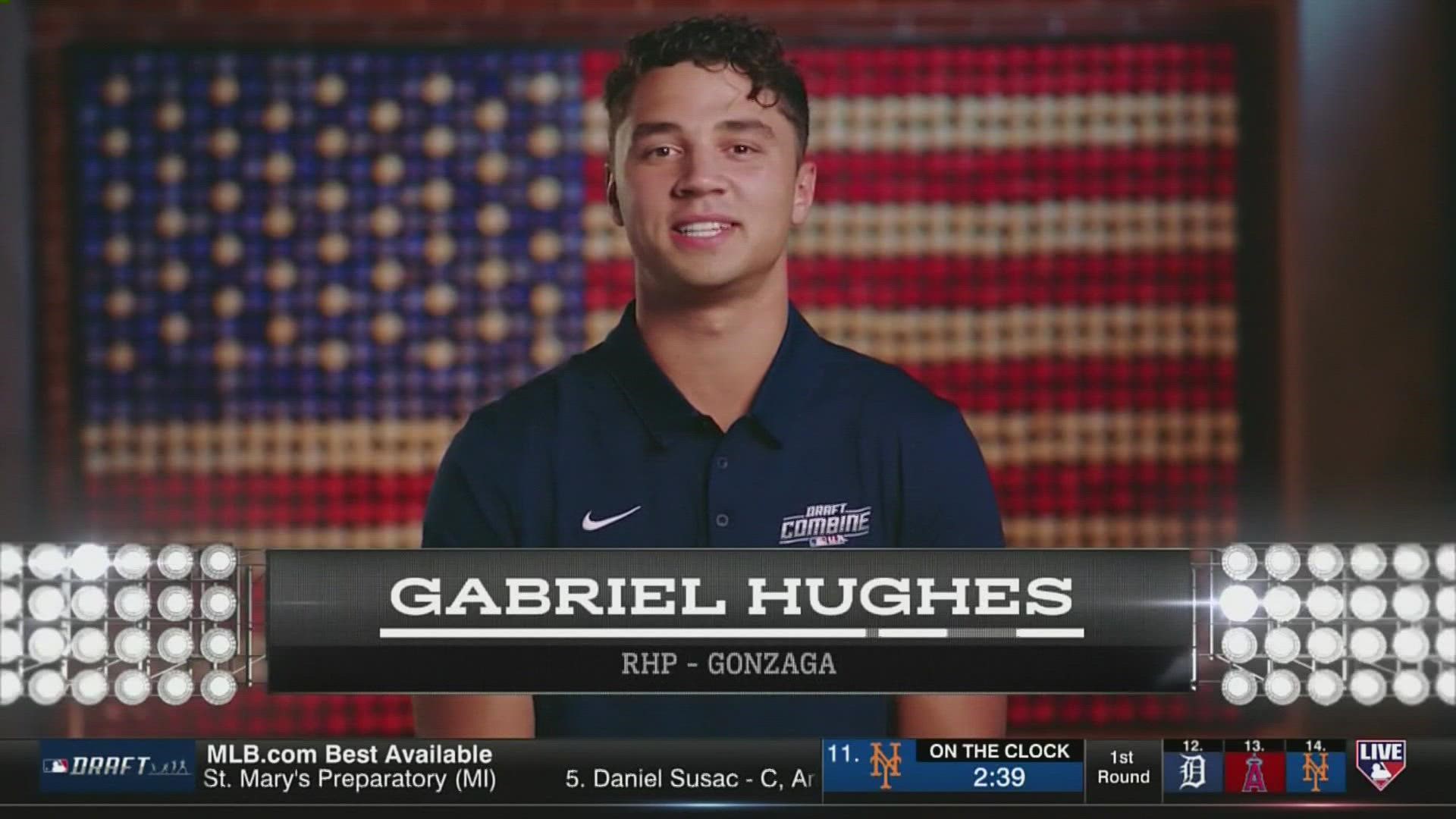 Hughes became the highest-drafted Zag in program history when the Colorado Rockies took him with the 10th overall pick in the MLB Draft.